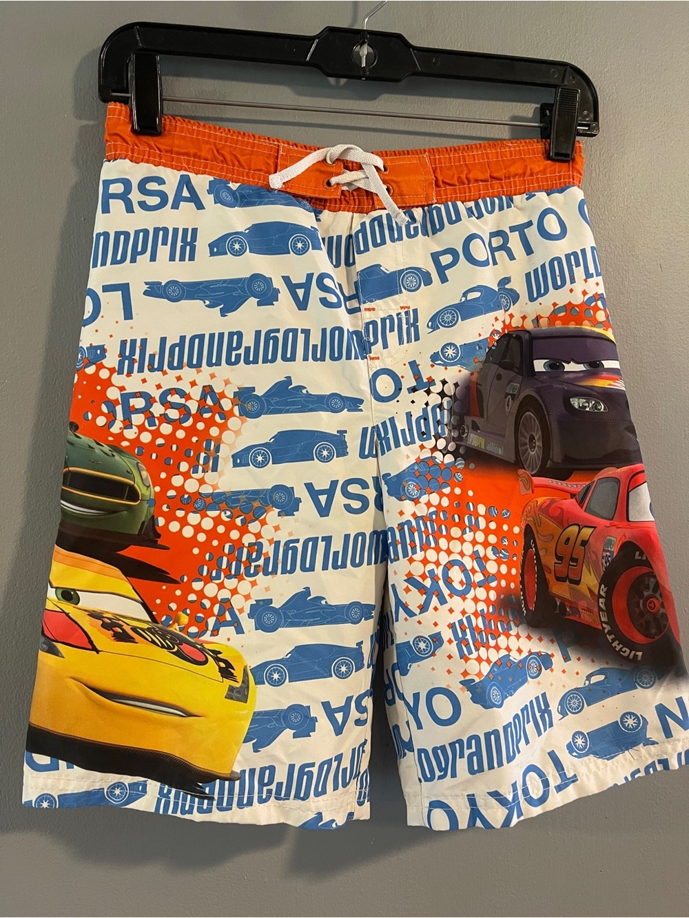 Disney Pixar Cars Swim‎ trunks With Liner Boys Size 6/7